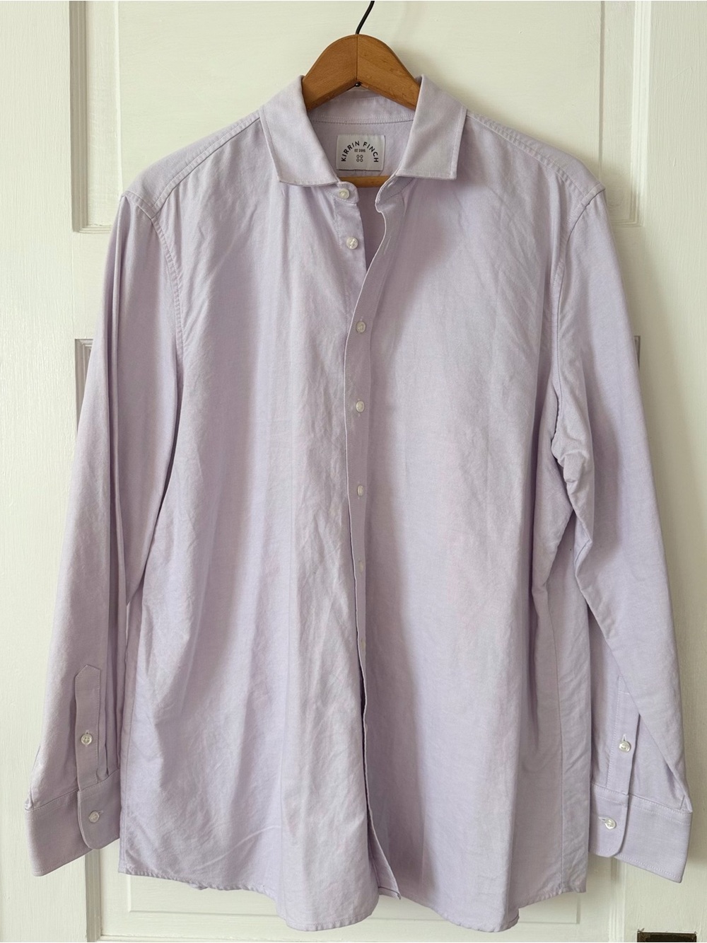 Kirrin Finch Lavender Purple 100% Cotton Button-Down Shirt Size 20